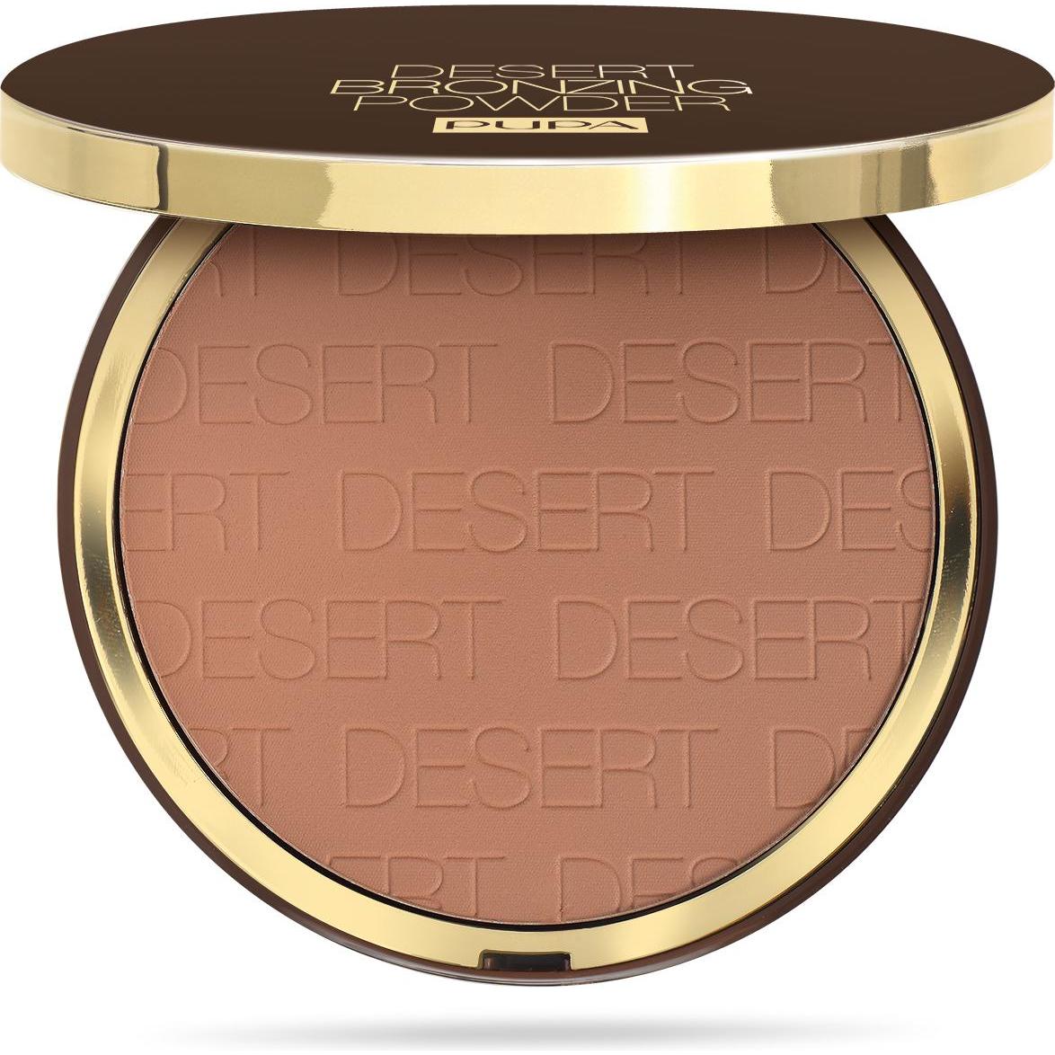 Pupa Milano, Highlighter + Bronzer, Desert Bronzing Powder (003 Amber Light, Bronzer, 30 g)