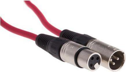Actual product image RS PRO XLR Cable Male/Female Red 5m (5 m, XLR Cables)