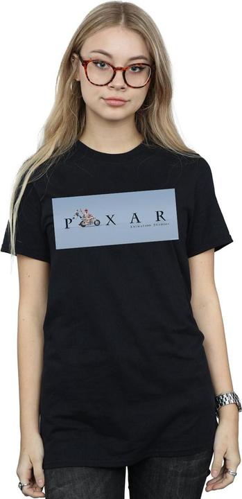 Immagine prodotto Disney Toy Story 4 Duke Caboom Pixar Studios Logo Maglietta Ampia Donna (S)