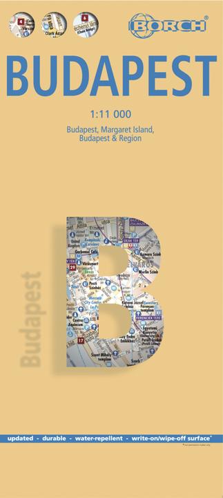 Produktbild Budapest 1 : 11 000. City Center Map