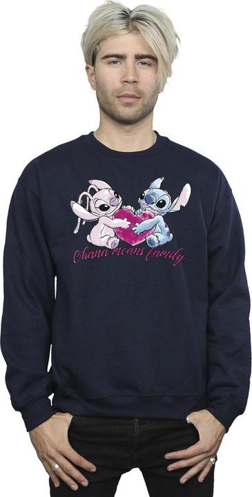 Produktbild Disney Lilo And Stitch Ohana Heart With Angel Sweatshirt (XXL)