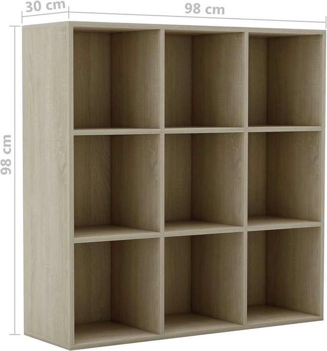 Produktbild vidaXL Bücherregal (98 x 98 x 97.50 cm)