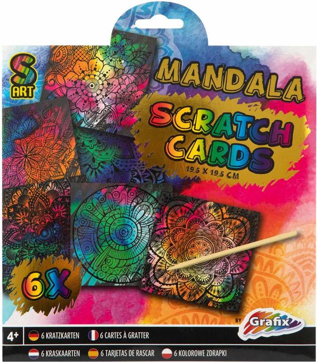 Image du produit Grafix Cartes à gratter, 6pcs - Animaux