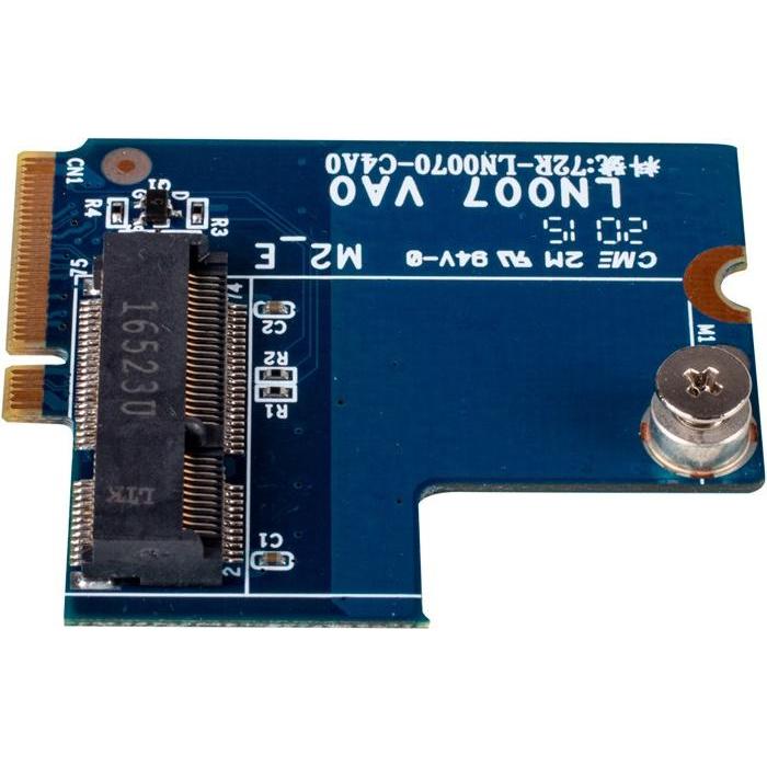 Shuttle LN007 Adapter board WLAN module Edge PCs (M.2 A Key), Netzwerkkarte, Blau