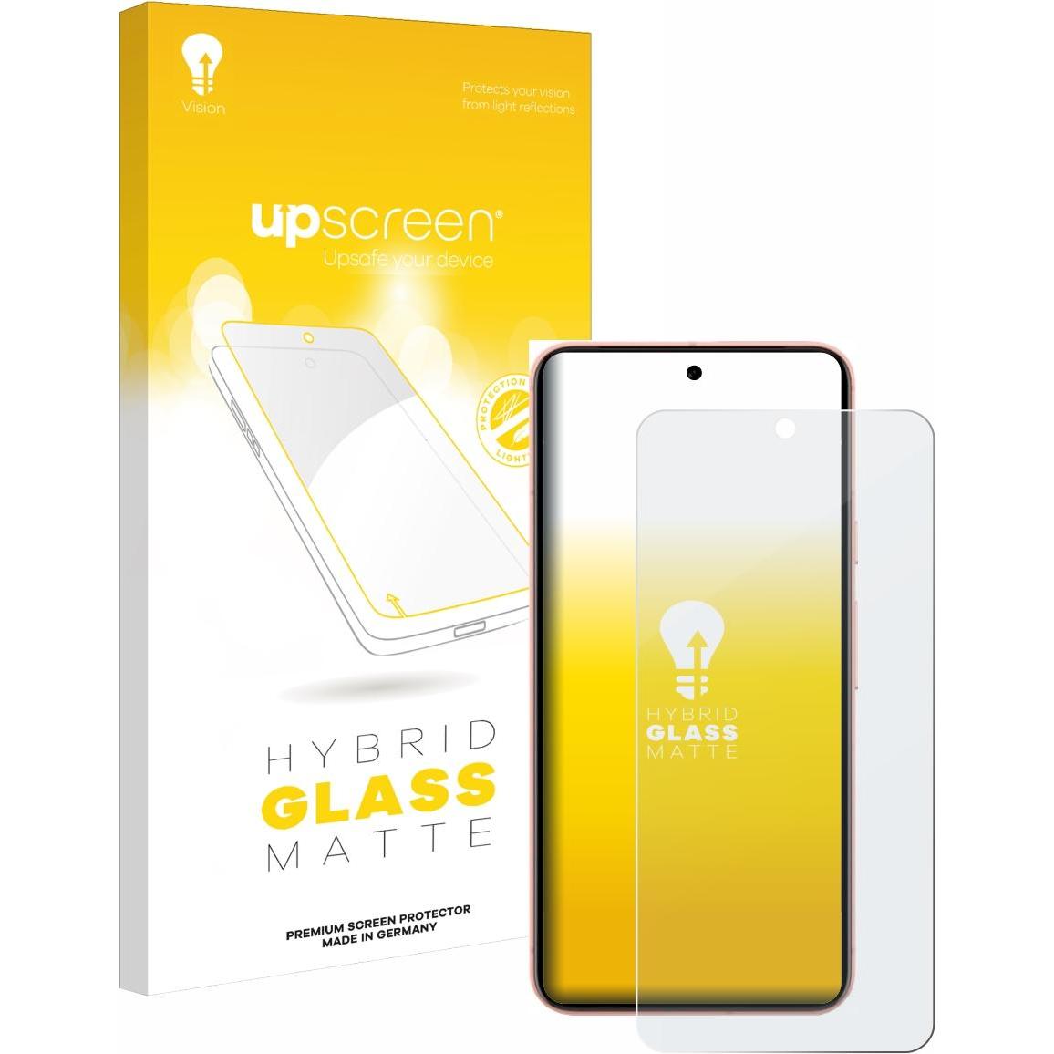 upscreen Reflection Shield Panzerglasfolie Matt (1 Stück, Google Pixel 8), Smartphone Schutzfolie, Grau