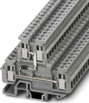 Produktbild Phoenix Contact Durchgangsreihenklemme MBKKB 2,5-DIO/U-O Grau 50 St.