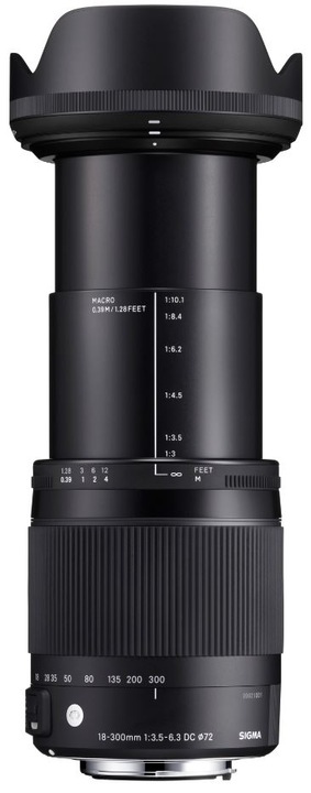 Produktbild Sigma 18-300mm f/3,5-6,3 DC Makro OS HSM (C) Nikon F DX (Nikon DX, APS-C / DX)