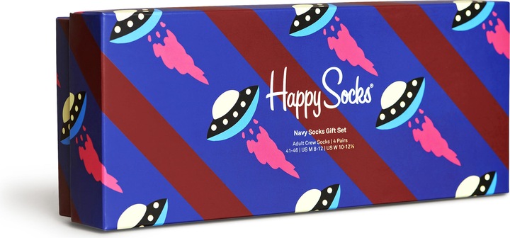 Actual product image Happy Socks Navy Gift Set (pack of 4, 41 - 46)