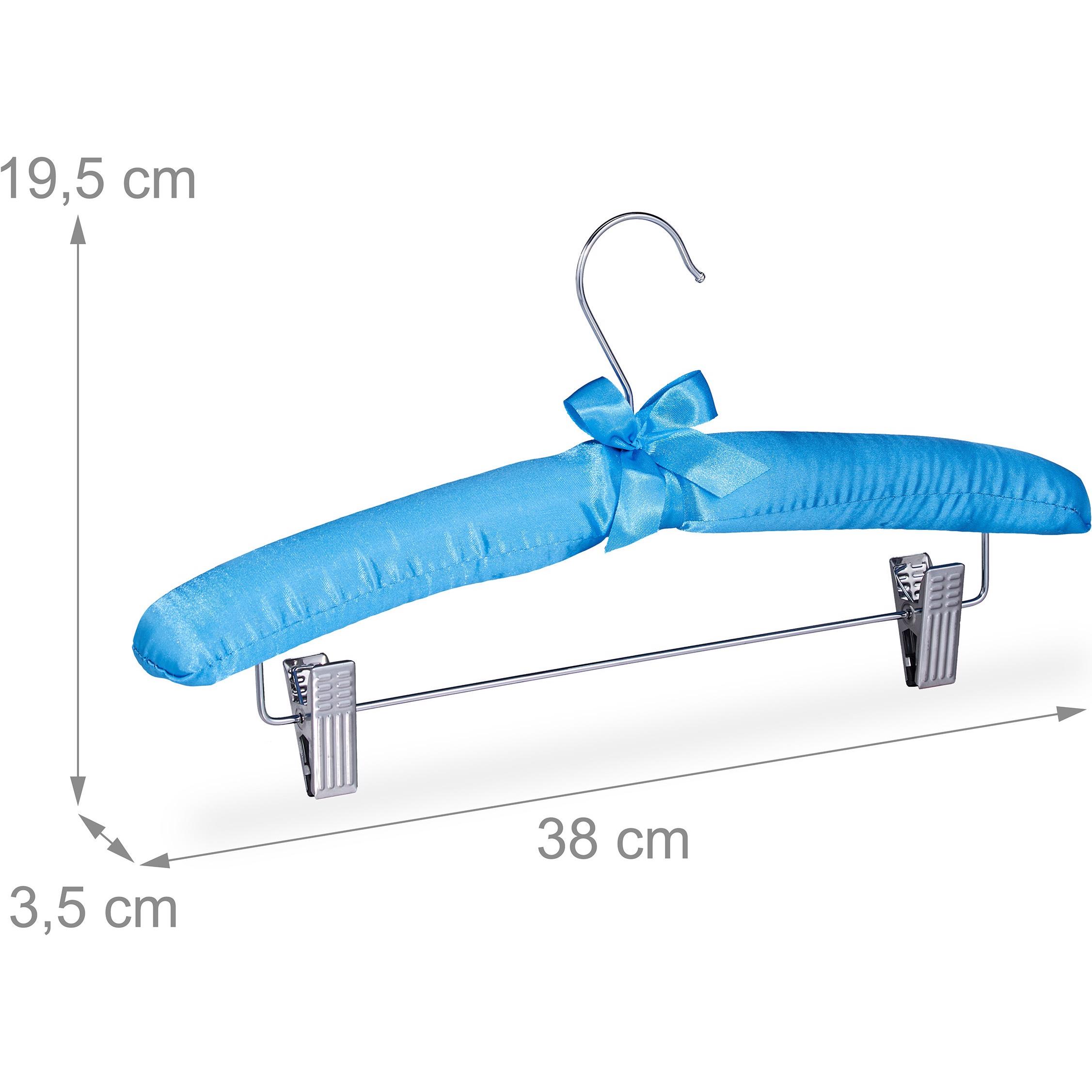 Thumbnail - Relaxdays, Kleiderbügel, Satin Kleiderbügel (5 x)