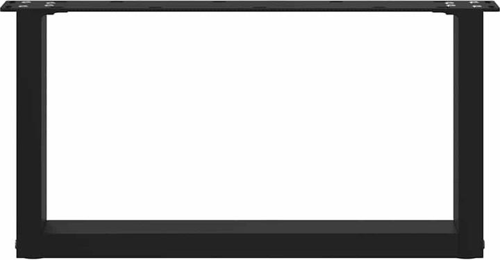 Immagine prodotto vidaXL Gambe del tavolino a U 2 pezzi nero 80x(72-73) cm gamba del tavolo in acciaio