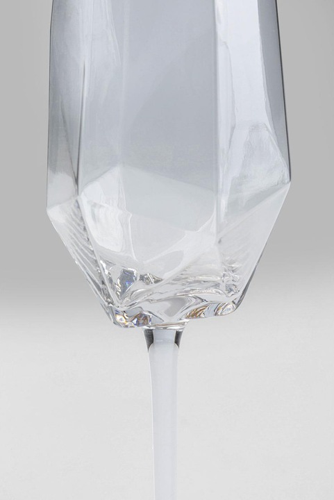Immagine prodotto Kare Design Bicchiere da champagne con bordo in oro e diamanti (36 cl, 1 Occhiali, Bicchieri da champagne)