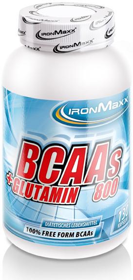 Produktbild IronMaxx BCAAs und Glutamin 800 (130 Stück, Kapseln, 500 g)