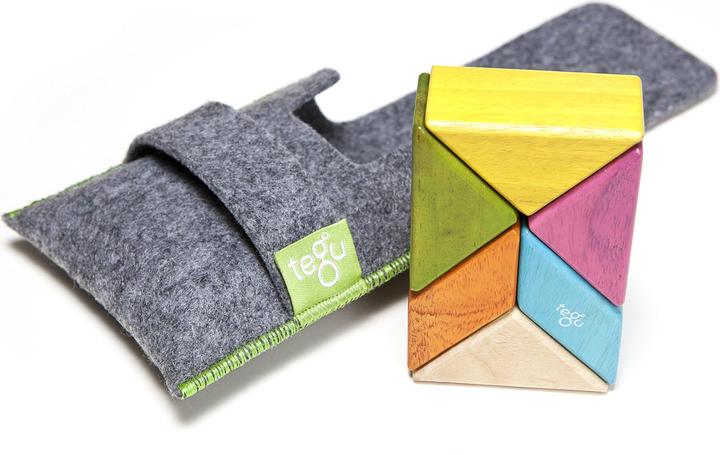 Produktbild Tegu Holzprisma farbig mit Beutel