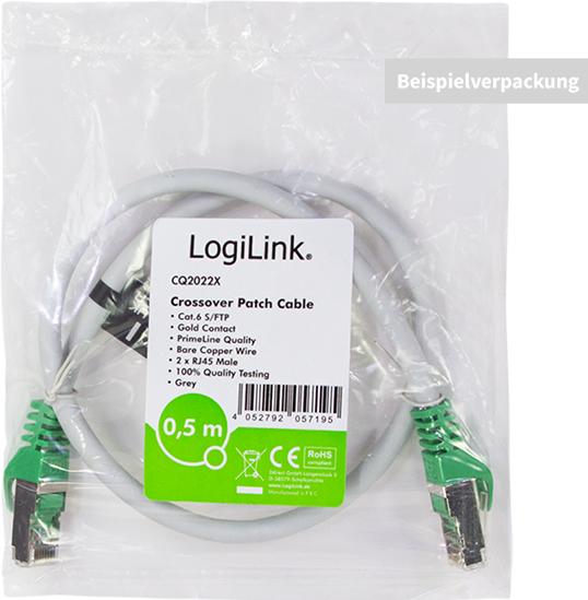 Produktbild LogiLink Netzwerkkabel (S/FTP, CAT6, 1 m)