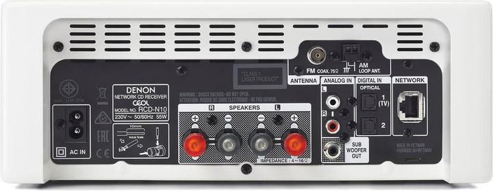 Image du produit Denon CEOL N10 (Lecteur de CD, WiFi, Bluetooth, Multiroom, Airplay, Spotify Connect, 2x 65 W)