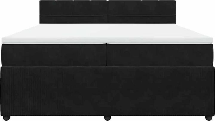 Produktbild vidaXL Bo x springbett mit Matratze 200 x 200 cm Samt (200 x 200 cm)