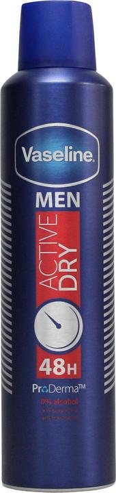 Produktbild Vaseline Men Active Dry 48h - Antiperspirant 250ml (Spray, 250 ml)