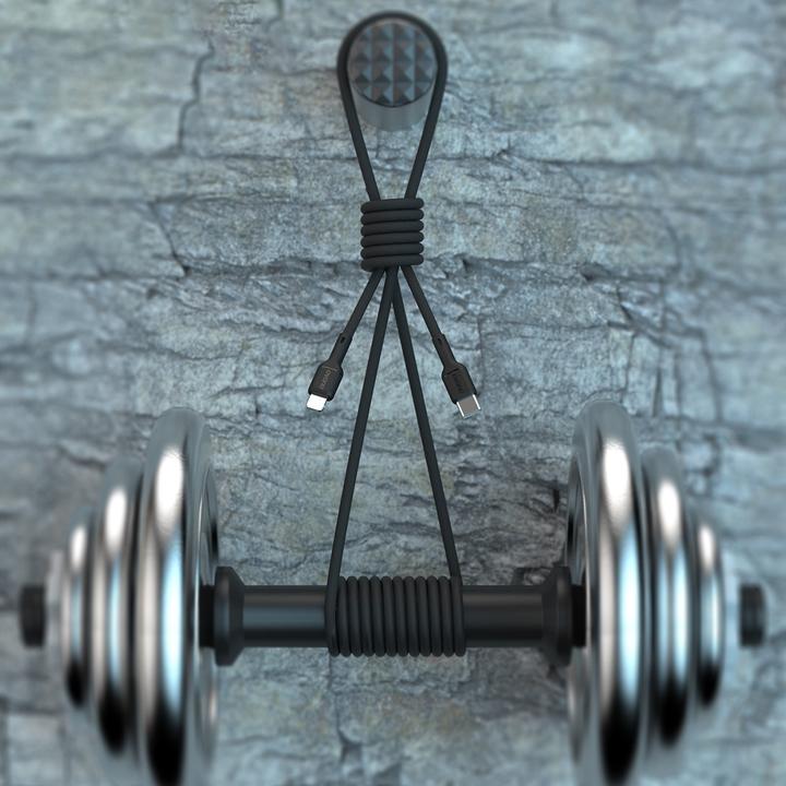 Productafbeelding Dudao L9X USB-C - Lightning 30W 2m. Black (2 m, 30 W)