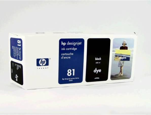 Produktbild HP C4930A81 Tintenpatrone schwarz 1.400 Seiten 680ml Schwarz DesignJet D 5800 5000 (BK)