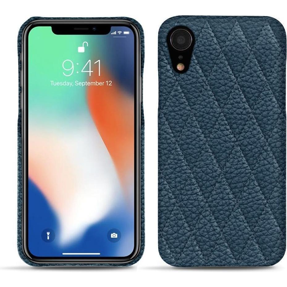 Noreve Lederschutzhülle (Apple iPhone XR), Smartphone Hülle, Blau