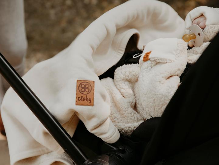 Produktbild Cloby Teddy Decke Blanket Offwhite (95 x 75 cm)