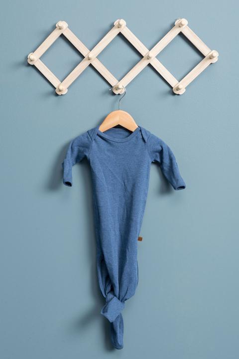 Actual product image Baby's only Babys only knotted romper, melange grey, size 50/56 (56)