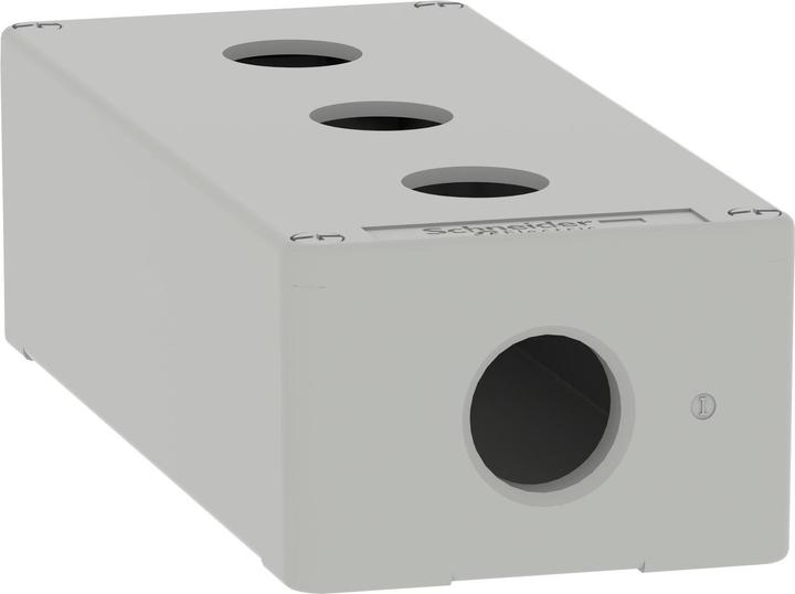 Produktbild Schneider Electric XAPD3203 Leergehäuse XAP Metall grau für 3x22mm - CSA (Gehäuse)