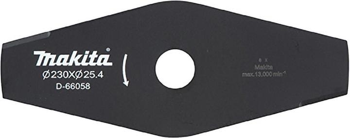 Actual product image Makita D-66058 2-tooth impact blade 230x25 4mm (Lawn mower blades + replacement blades garden machinery)