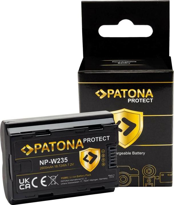 Actual product image Patona Protect battery Fuji NP-W235 (Camera battery)