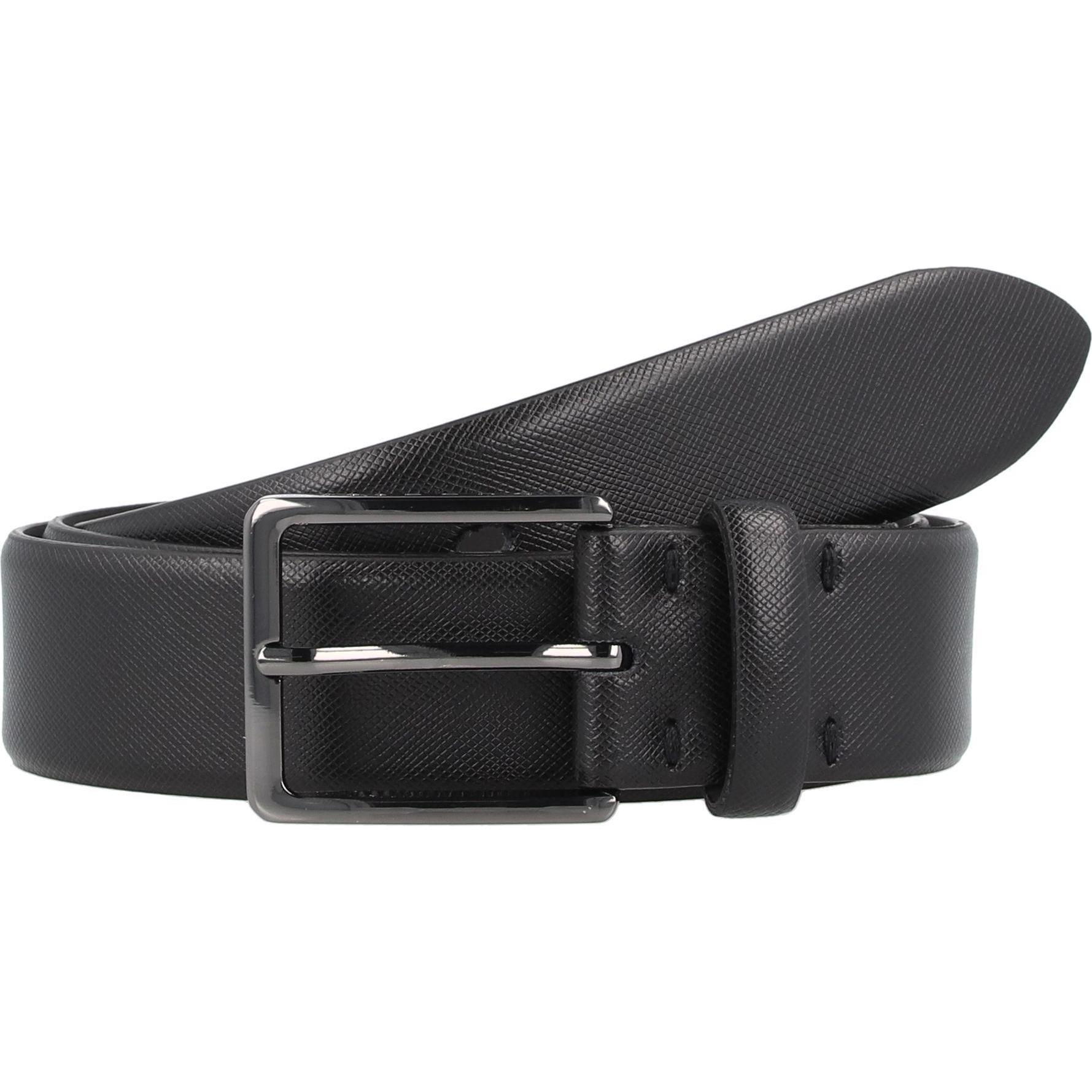 Bugatti, Herren, Gürtel, Gürtel Leder, Schwarz, (90)