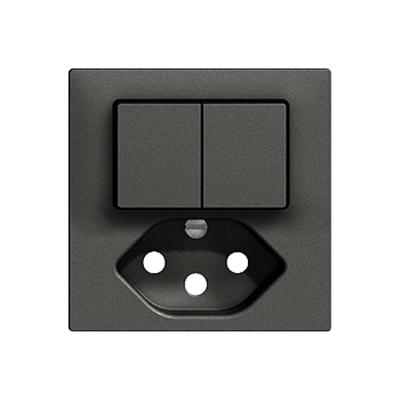 Image du produit Feller Set de recouvrement petit combiné.2-T/T13 noir
