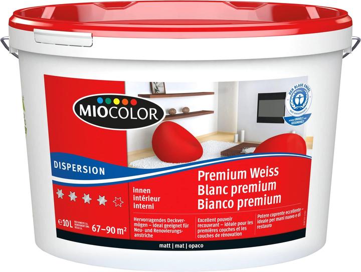 Produktbild Miocolor Dispersion Premium (Weiss, 10 l)