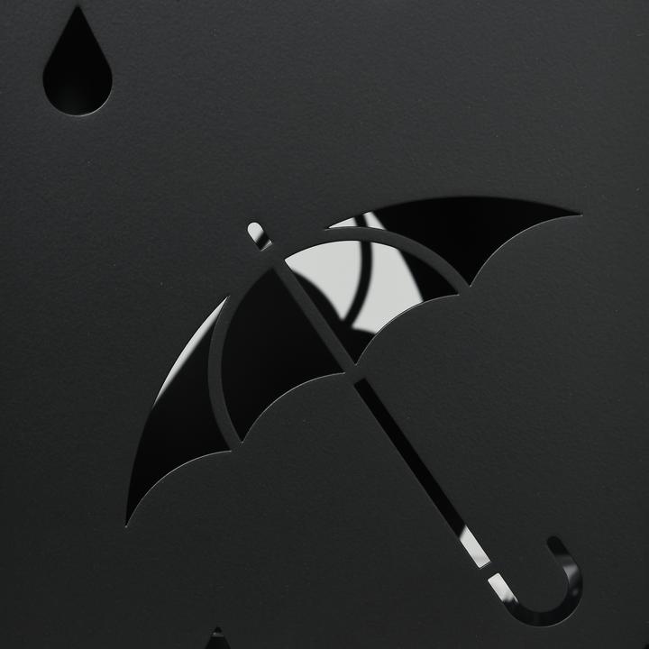 Image du produit Homcom Schirmhalter Stahl Schwarz