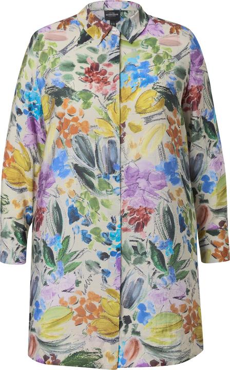 Produktbild Ulla Popken Longbluse, Modalmix, Hemdkragen, Langarm (60)