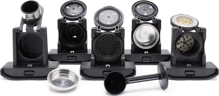 Actual product image Tornado Kapselmaschine TCM-7042-GS / 5-in-1 Capsule Coffee Maker Schwarz (NESCAFÉ Dolce Gusto, Lavazza Blue)