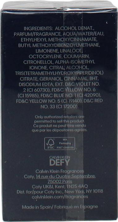 Image du produit Calvin Klein Defy (Eau de toilette, 30 ml)