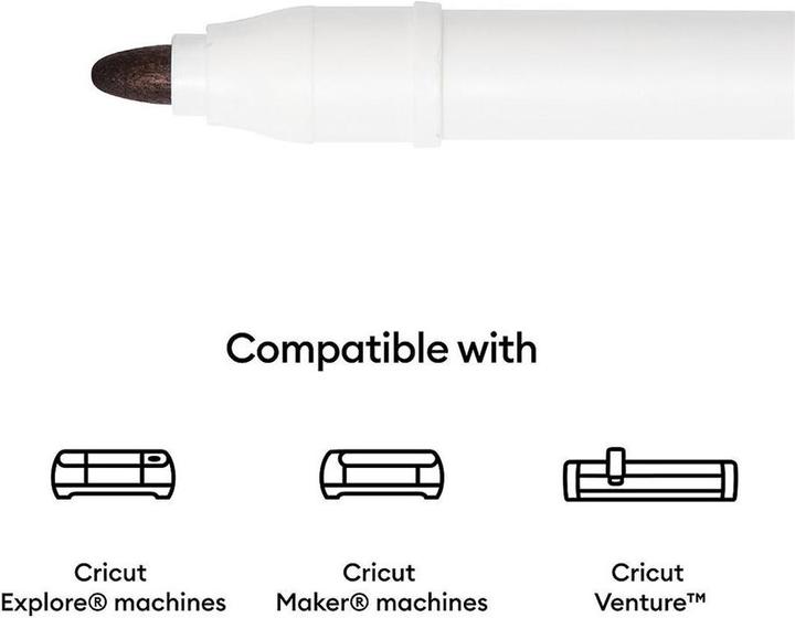 Actual product image Cricut Coloured pencils for cutting plotter black, 6 pcs.