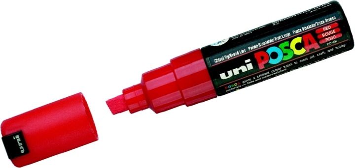 Image du produit Posca Marqueur PC-8K pointe biseautée (Rouge, 8 mm, 1 x)