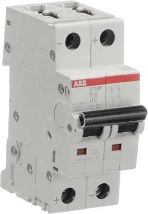 Actual product image ABB Automatic circuit breakerS202MT-B6UCB-Char. 10kA 6A 2P 2CDS272065R0065