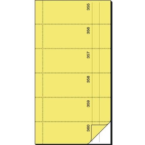 Sigel, Formular, Bonbuch, 360 Abrisse (60 x)