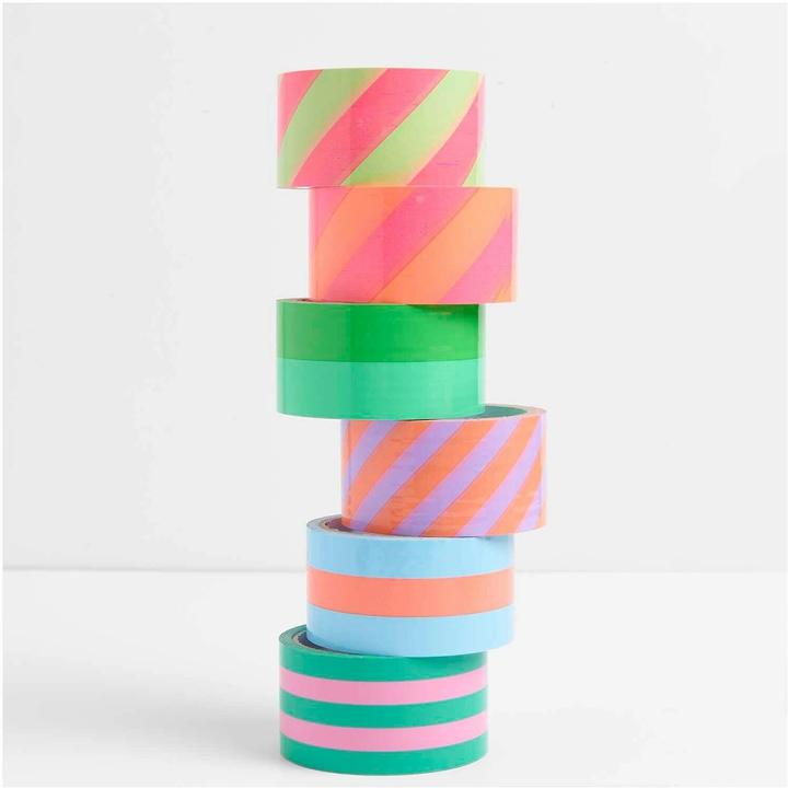 Actual product image Rico Design Parcel tape neon, pink / orange.300773 (50 mm)