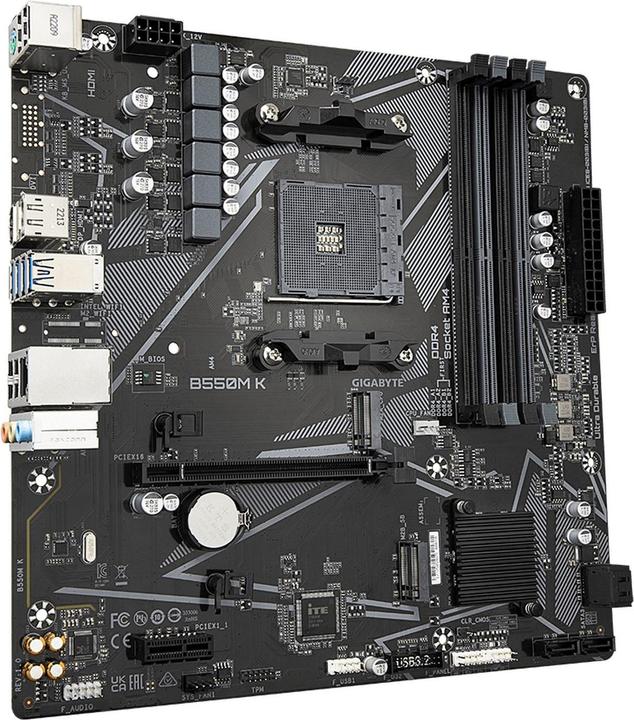 Actual product image Gigabyte B550M K (AM4, AMD B550, mATX)
