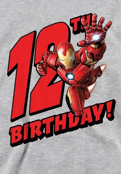 Produktbild Kapuzenpullover meliert 12er Geburstag (128)