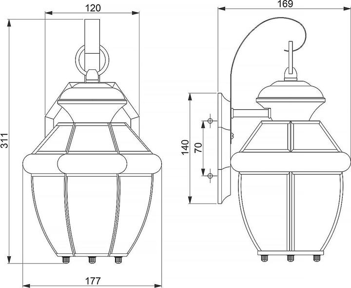 Actual product image Quoizel Newbury (E27, IP44)