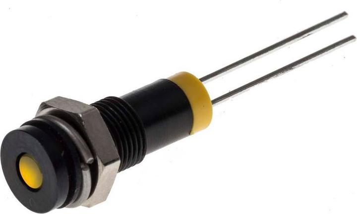Produktbild RS PRO LED 6mm Chromblende 2Vdc Gelb