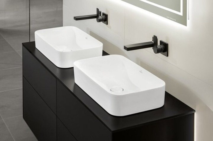 Actual product image Villeroy & Boch Villeroy und Boch Finion Vanity unit F6720, 1200x603x501mm, cover plate Black Matt