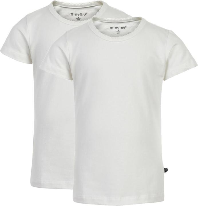 Actual product image Minymo T-Shirt Set of 2 White Size 116 (116)