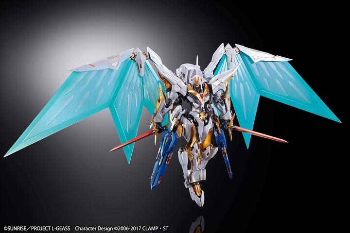 Actual product image Tamashii Nation Code Geass: Lelouch of the Rebellion R2 Metal Build Dragon Scale Action Figure Lancelot Albion 18 cm