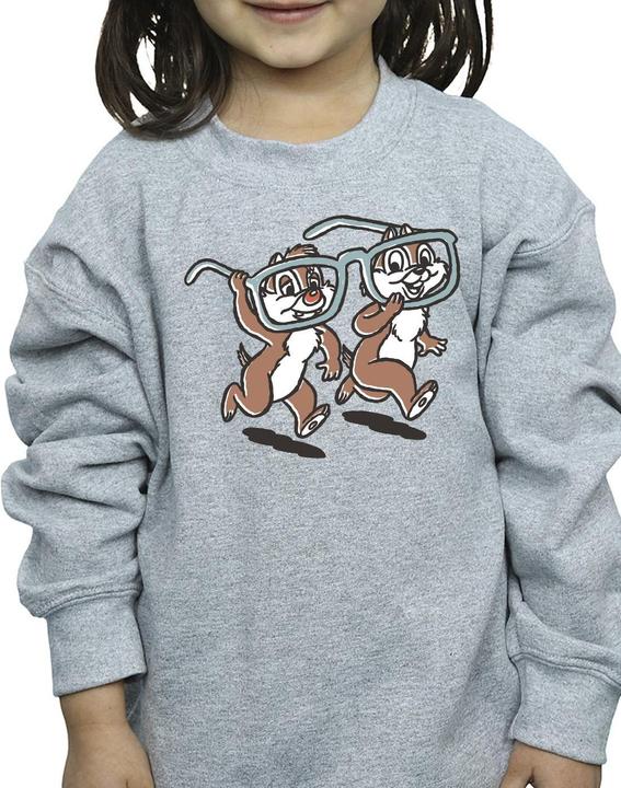 Actual product image Disney Girls Chip 'n Dale Glasses Sweatshirt (128)