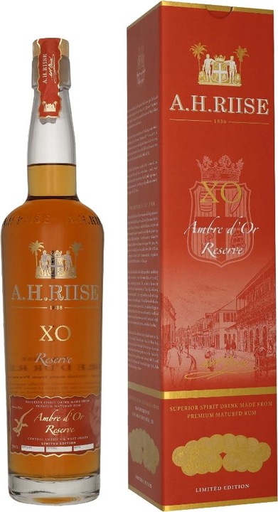 Image du produit A.H.Riise XO. Rhum de réserve Ambre d'Or (1 x 70 cl)